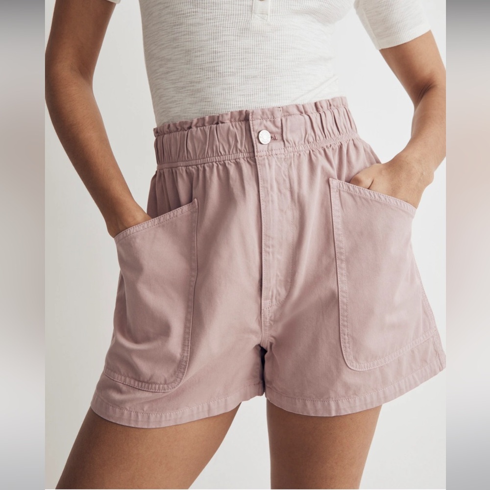Madewell Denim Pull-On Paperbag Utility Shorts